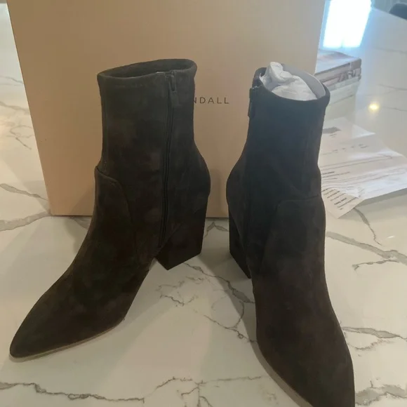 Loeffler Randall Brown Suede Isla Bootie - Picture 12 of 14